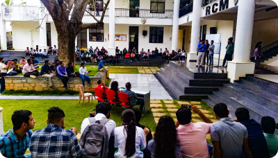 Amphitheatre and outdoor learning space at the RCME campus